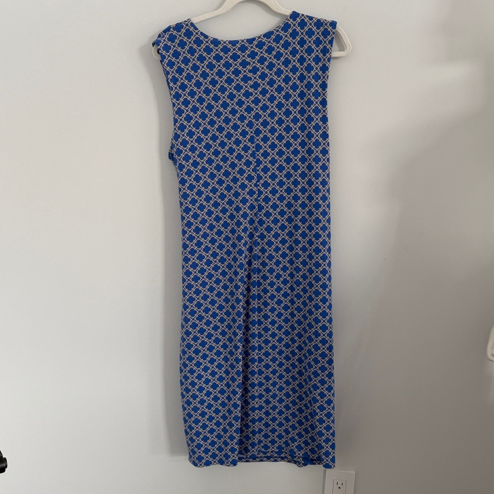 Charter‎ Club Blue and Tan Patterned Dress - Picture 5 of 6